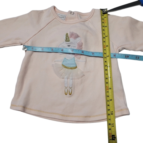 Mud Pie  Baby Girl   9-12 mo. 2-piece set   Pink & Gray - Picture 8 of 16